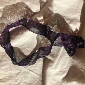 Titanium Purple Ribbon Necklace